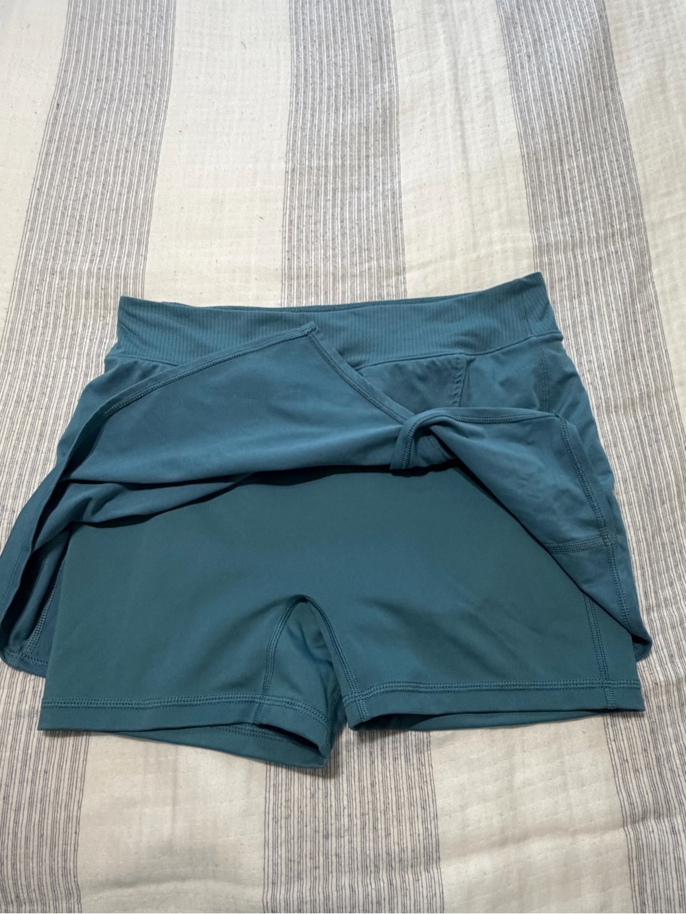 Nike Women's Teal Athletic Skort with Built-In Shorts - Picture 3 of 5